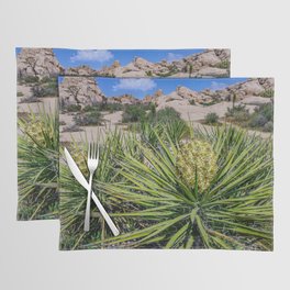Blooming Yuccas - Joshua Tree National Park, California Placemat