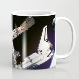Space Shuttle Space Station Mir Dock Coffee Mug | Spaceshuttle, Spacestation, Capecanaveral, Photo, Livinginspace, Soyuz, Docking, Russia, Mir, Largespacestation 