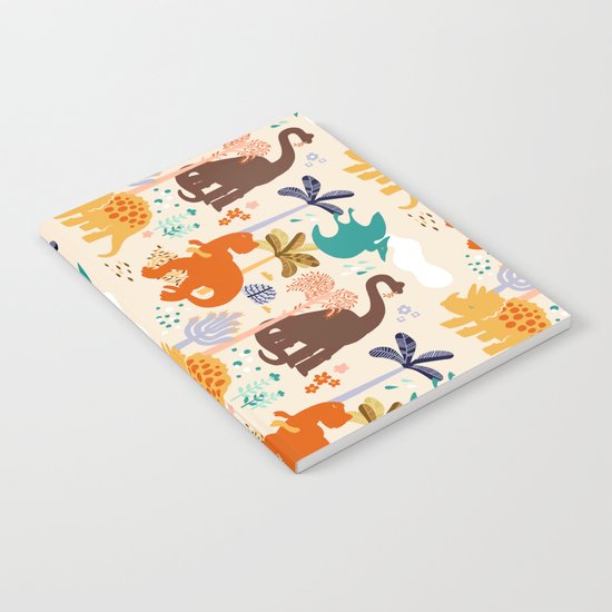 jurassic classic pattern Notebook