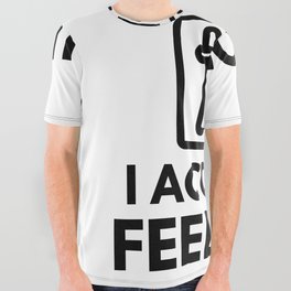 I'm A Sound Guy I Accept No Feedback Audio Engineer Humor All Over Graphic Tee