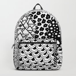 Zentangle Pattern | Black and white Backpack