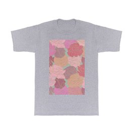 ABSTRACT FLORAL 8 T Shirt | Texturised, Background, Elegant, Decorative, Floral, Graphicdesign, Flowers, Rustic, Pattern, Differentshades 