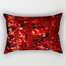 Beautiful Vibrant Red Autumn Leaves - Fall Colors - NorthWest Rectangular Pillow