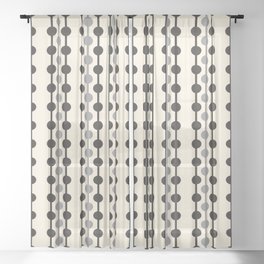 Geometric Droplets Pattern Series  Sheer Curtain