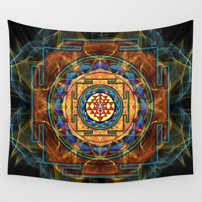 Sri yantra tapestry sales