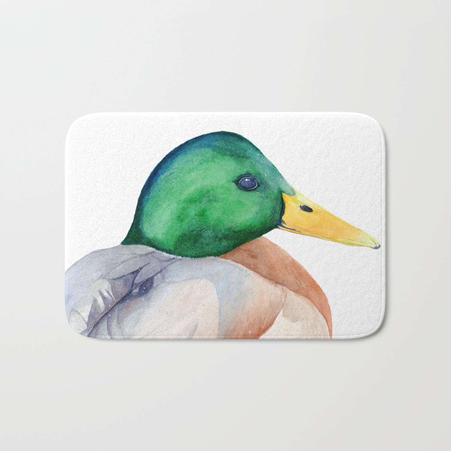 Mallard Mallard Duck Duck Green Head Duck Watercolor Painting