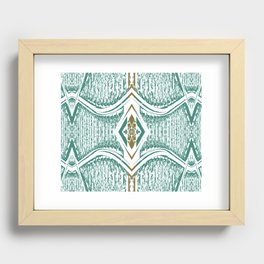RAILWAYS ABSTRACT ART EXPRESSION - LINE PATTERN COLLECTION (N°13). Recessed Framed Print