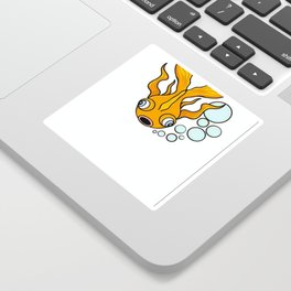 No Stress, Only Fish Sticker | Graphicdesign, Digital 