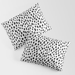 Dalmatian Spots (black/white) Pillow Sham
