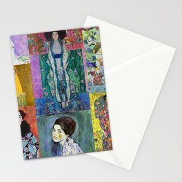 Klimt Collage Stationery Card
