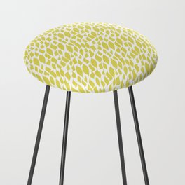 Modern energetic yellow leaves Counter Stool
