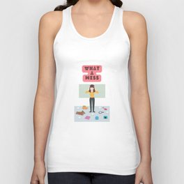 What a mess (v5) Unisex Tank Top