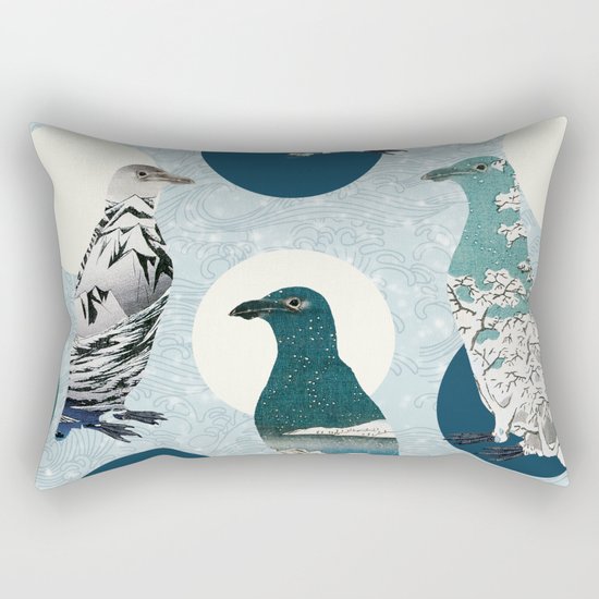 Penguin Polka Rectangular Pillow