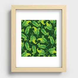 Tropicana Leaves Recessed Framed Print