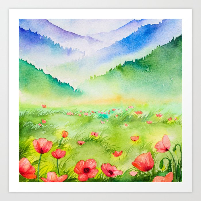 Spring Scenery 4 Art Print By Julianarw Society6