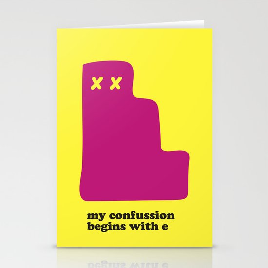 My Confussion Stationery Cards