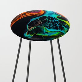 cute colored smoke, smoke in the air Counter Stool