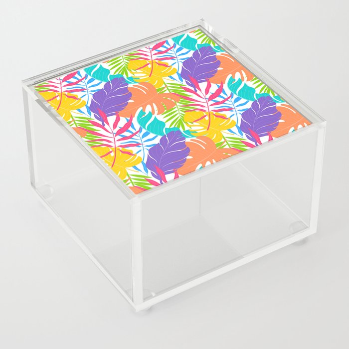Colourful flowers Acrylic Box