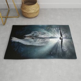 The Gathering - Wolf and Eagle Area & Throw Rug