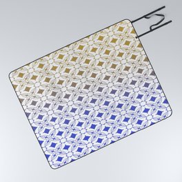 Modern abstract artistic multicolor surface 606 Picnic Blanket