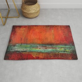 Copper Rug | Orange, Modernart, Modern, Curated, Copper, Abstractpainting, Debipeters, Acrylic, Original, Abstractart 