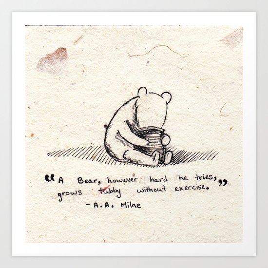 Winnie the Pooh Art Print