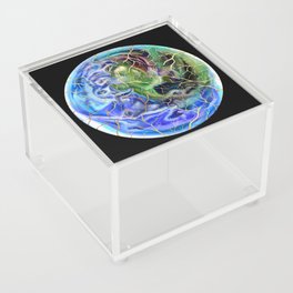 Kintsugi Gold Earth  Acrylic Box