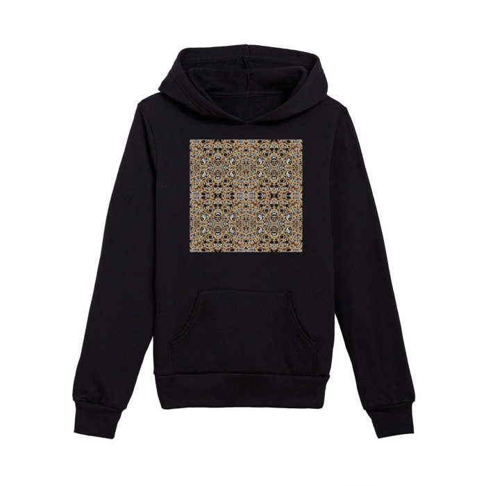 jewelry gemstone silver champagne gold crystal Kids Pullover Hoodie