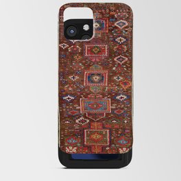 Antique Kurdish Sa'uj Bulagh Kilim Rug Vintage Tribal Persian Carpet iPhone Card Case