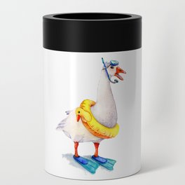 Snorkeling Goose Can Cooler