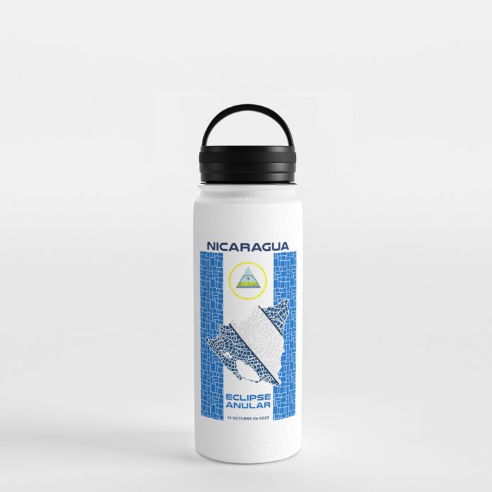 Nicaragua Annular Eclipse 2023 Water Bottle