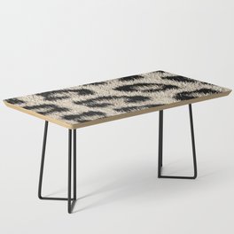 Distressed leopard Jaguar skin Coffee Table