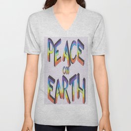 Let there be peace V Neck T Shirt