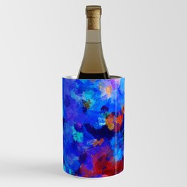 Abstract Seascape Painting Wine Chiller
