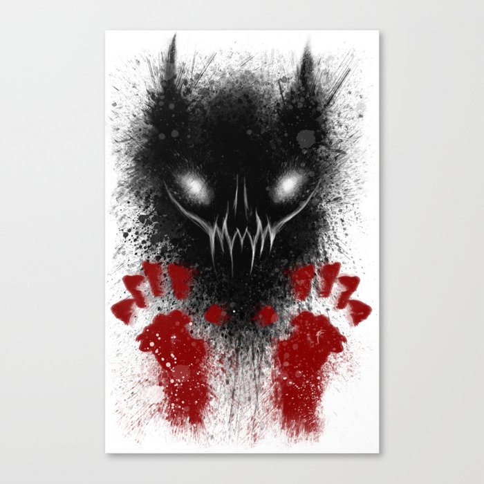 Bloody Hands Canvas Print