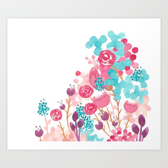 Blush Blossoms Art Print