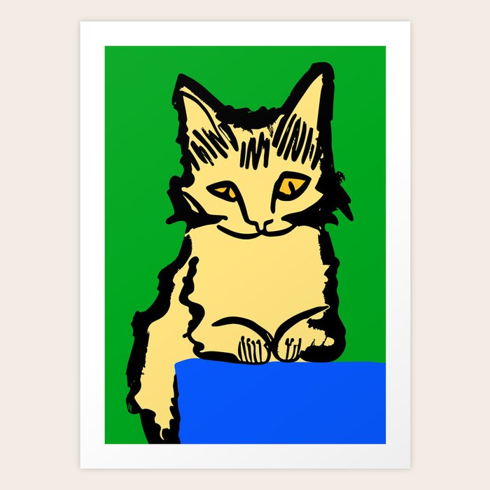 Cats Art Prints, Framed & Recessed | Society6