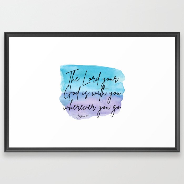 He is with you Framed Art Print