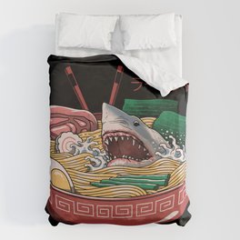 Ramen Shark Bettbezug | Foodie, Shark, Japanese, Foodies, Ramen, Sharks, Animal, Ramennoodles, Japan, Graphicdesign 