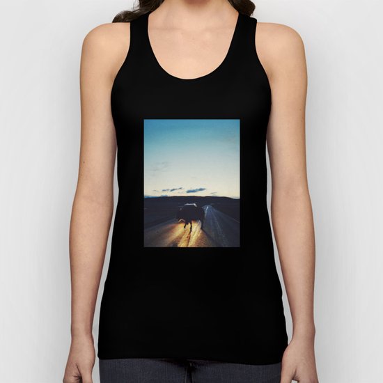 Bison in the Headlights Unisex Tank Top