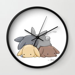 Oops Wall Clock | Animal, Illustration, Love, Funny 