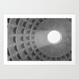 Roman Oculus, The Pantheon, Rome, Italy Art Print