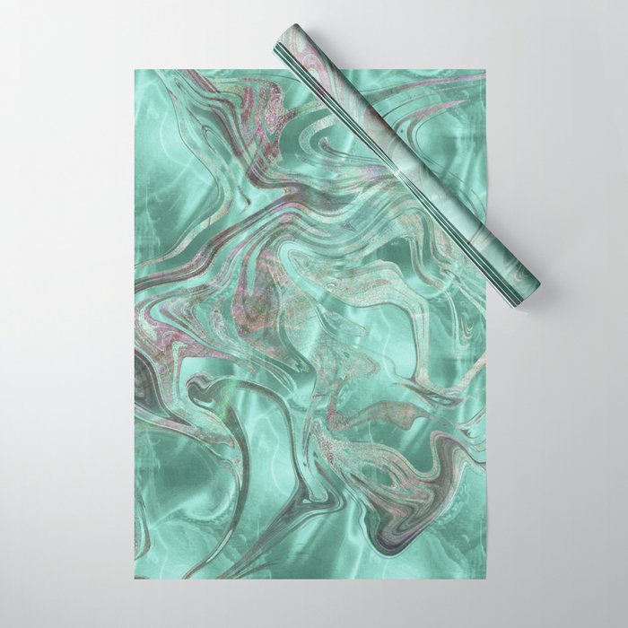 mint wrapping paper