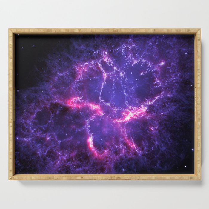 Purple Crab Nebula Serving Tray