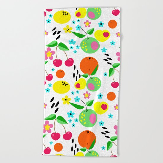 Fruity summer . Beach Towel