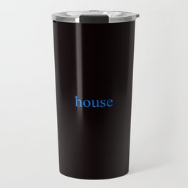House of Leaves black house. Travel Mug