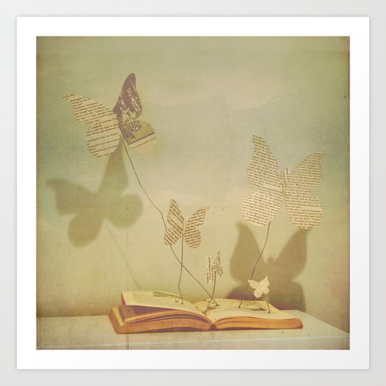 paper wings Art Print