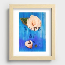 Hold It In Recessed Framed Print