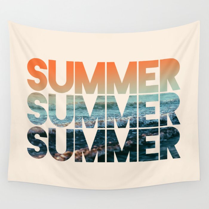 Summer Summer Summer Wall Hanging by Leah Flores | Society6