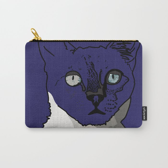 Blue Russian Cat Carry-All Pouch